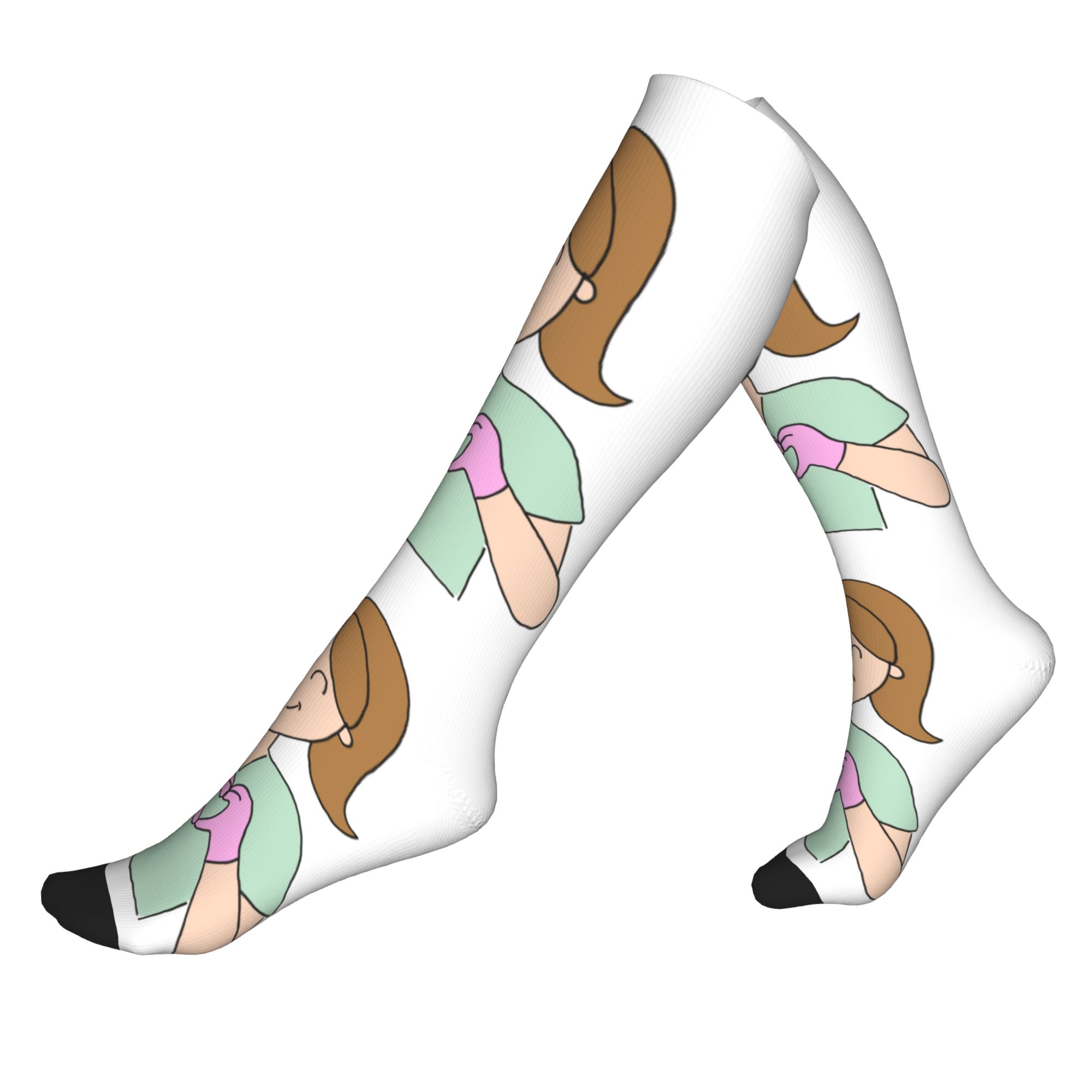 Compression Sock Medical - Harajuku Doctor Nurse Medical Medicine Enfermera
