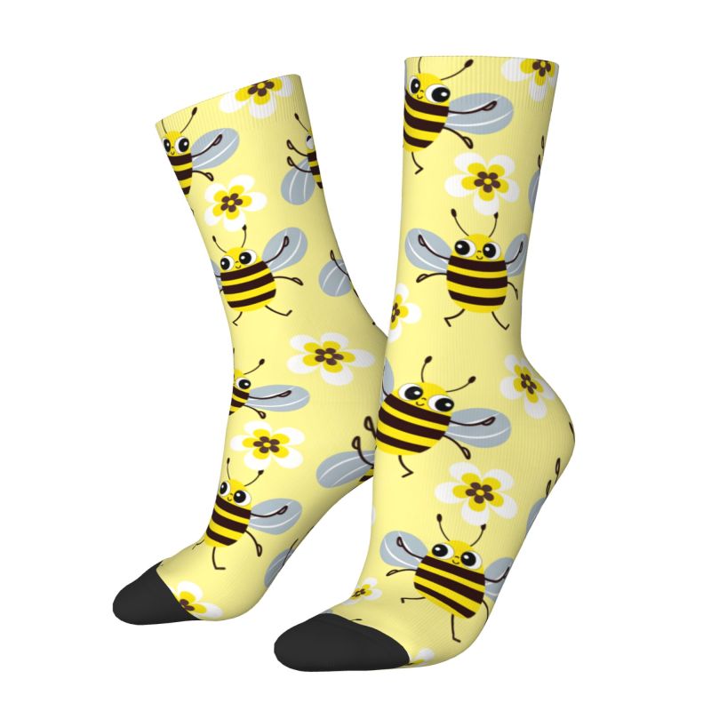 Custom Cool Mens Funny Bees Fl - Dress Sock Men recension och pris