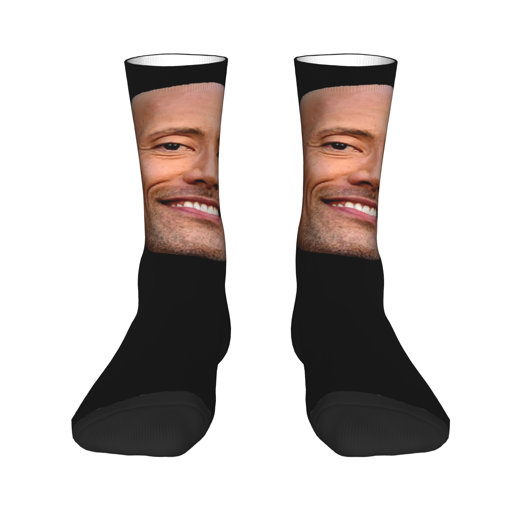 Custom The Rock Face Dwayne Dr - Dress Sock Men recension och pris