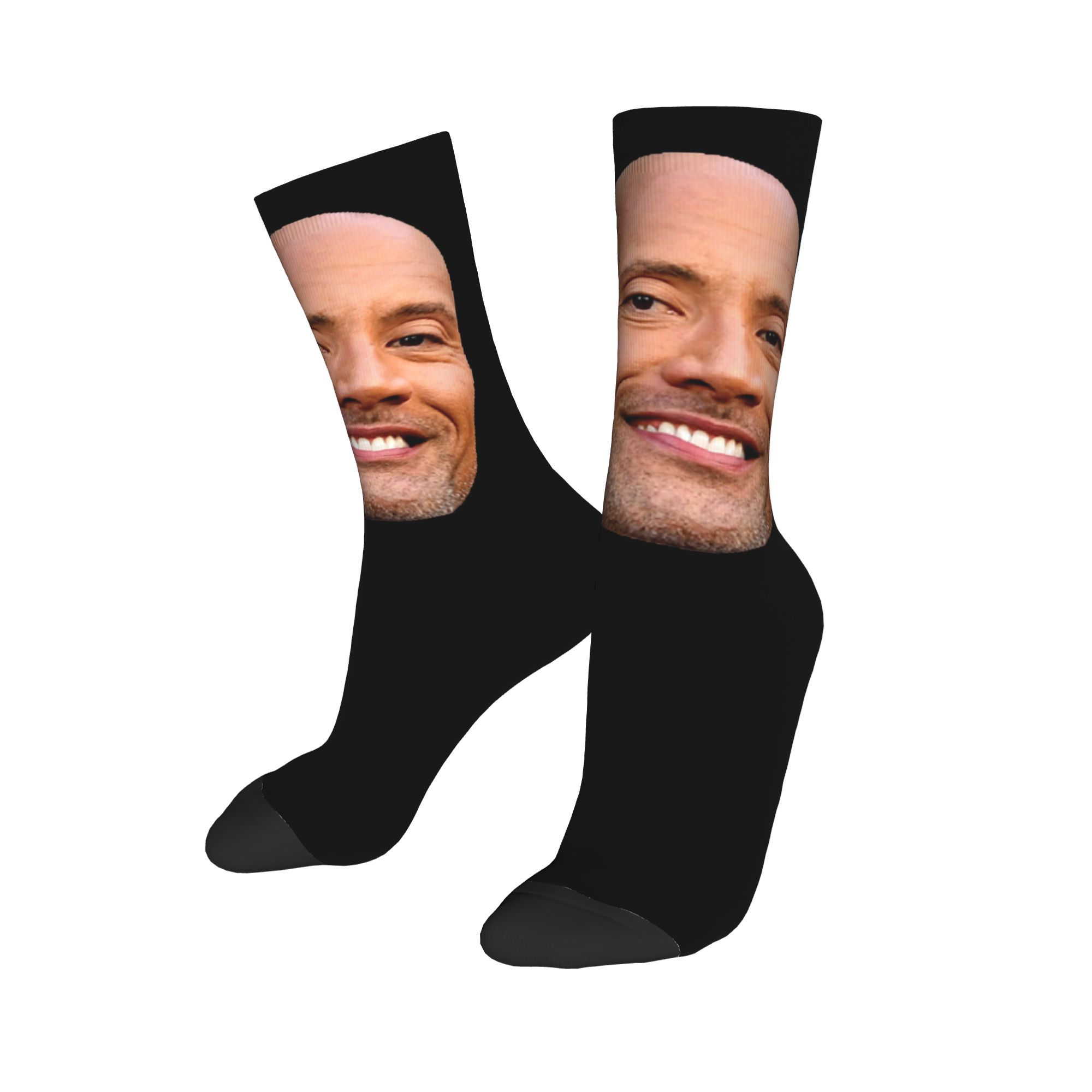 Custom The Rock Face Dwayne Dr - Dress Sock Men recension och pris