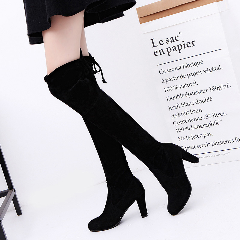 Women's Boots Stretch Fabric O - Knee High Sock Women recension och pris