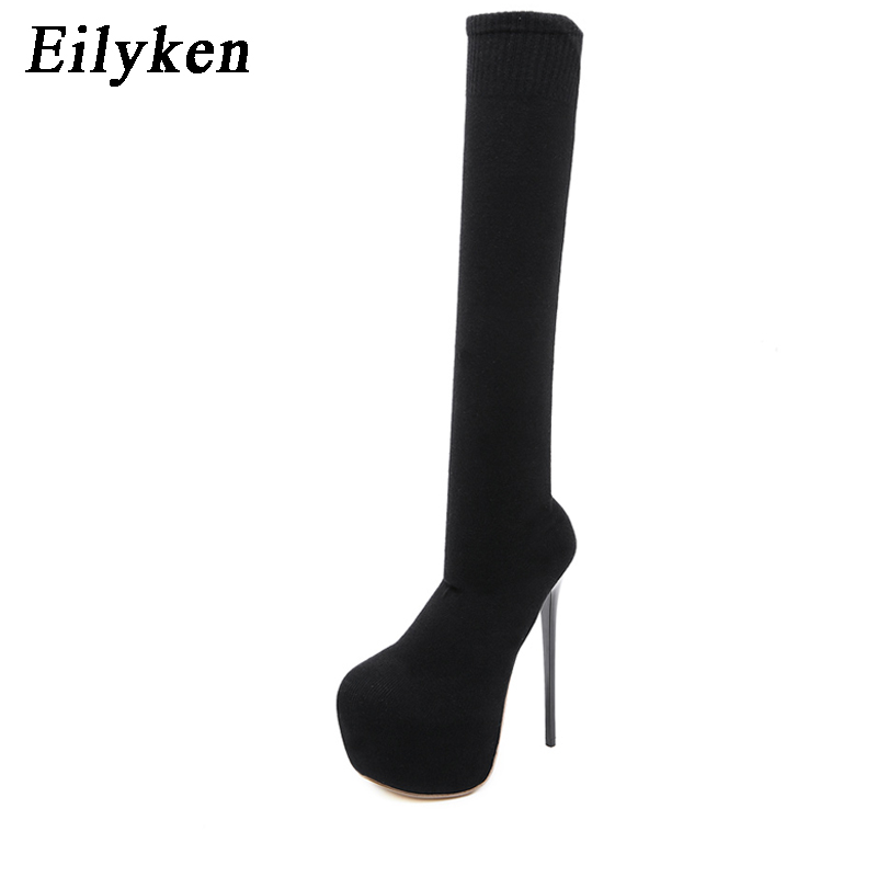 Eilyken Fashion Platform Stret - Knee High Sock Women recension och pris