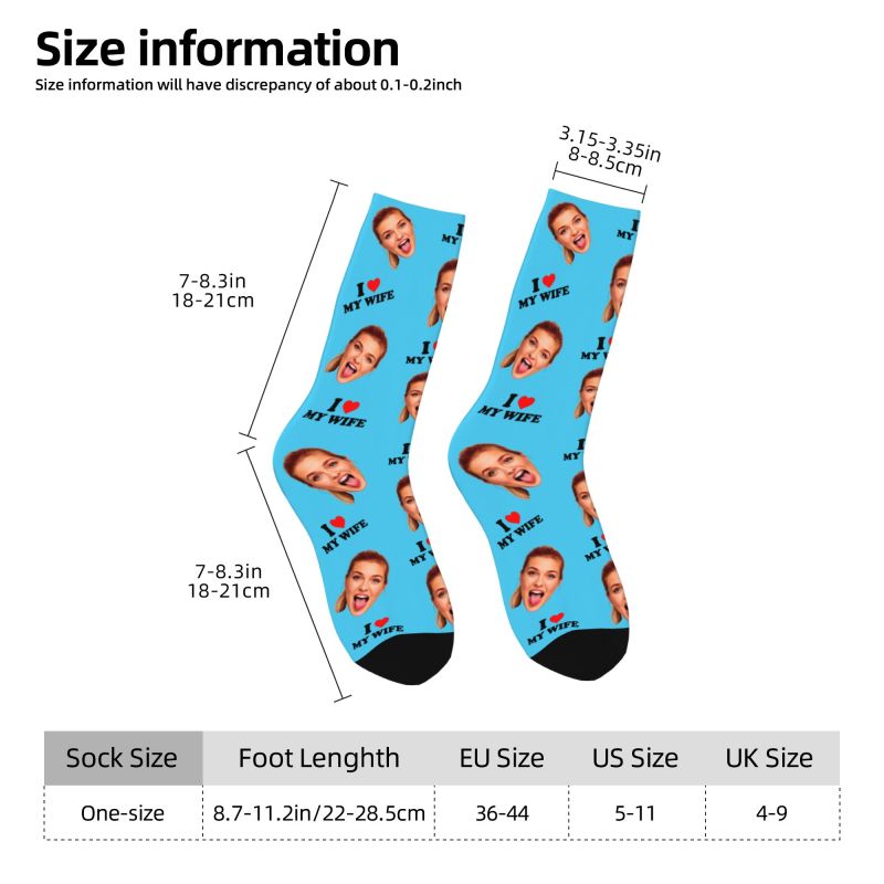 I Love My Wife Personalized Fa - Dress Sock Men recension och pris