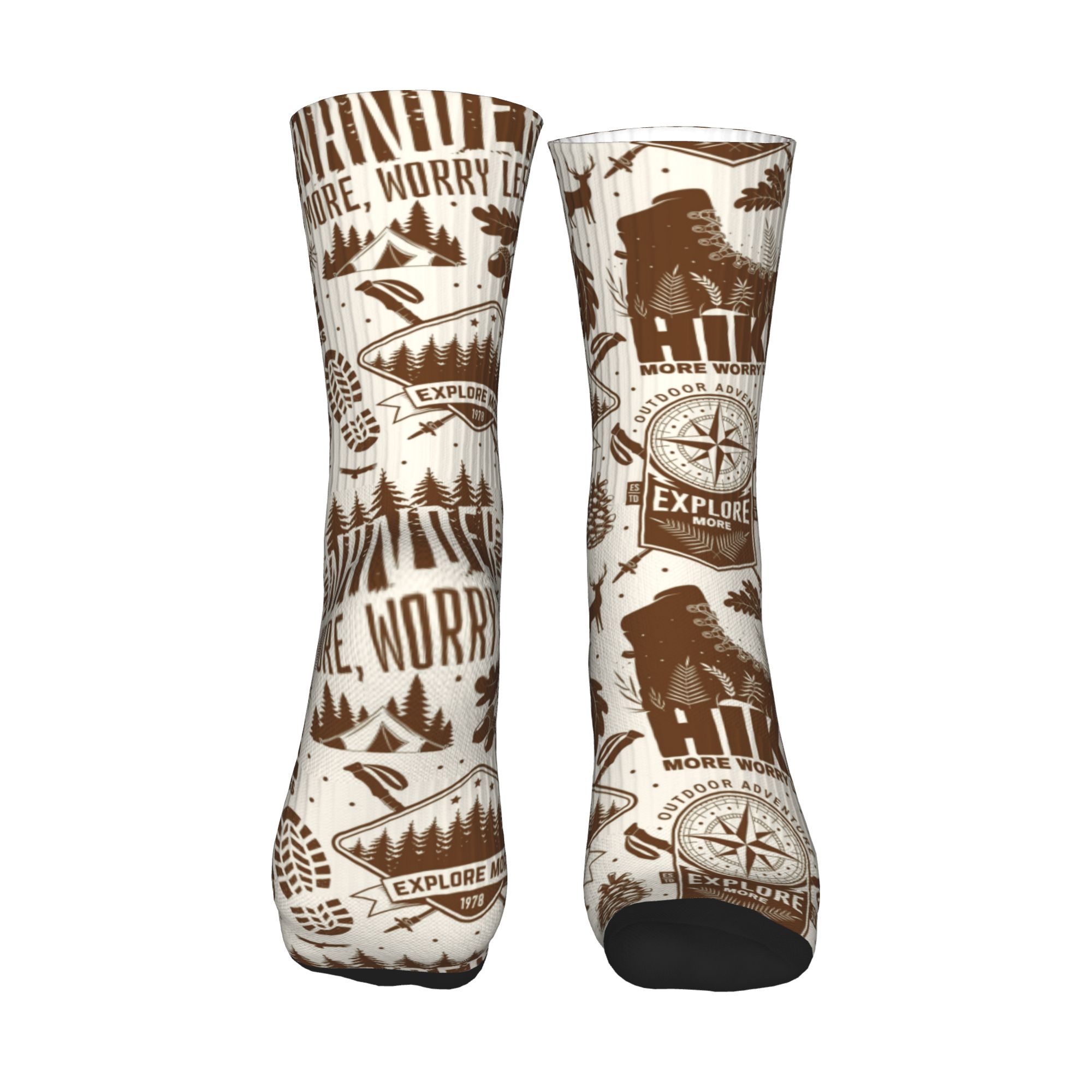 Cool Men's Vintage Brown Hike  - Dress Sock Men recension och pris