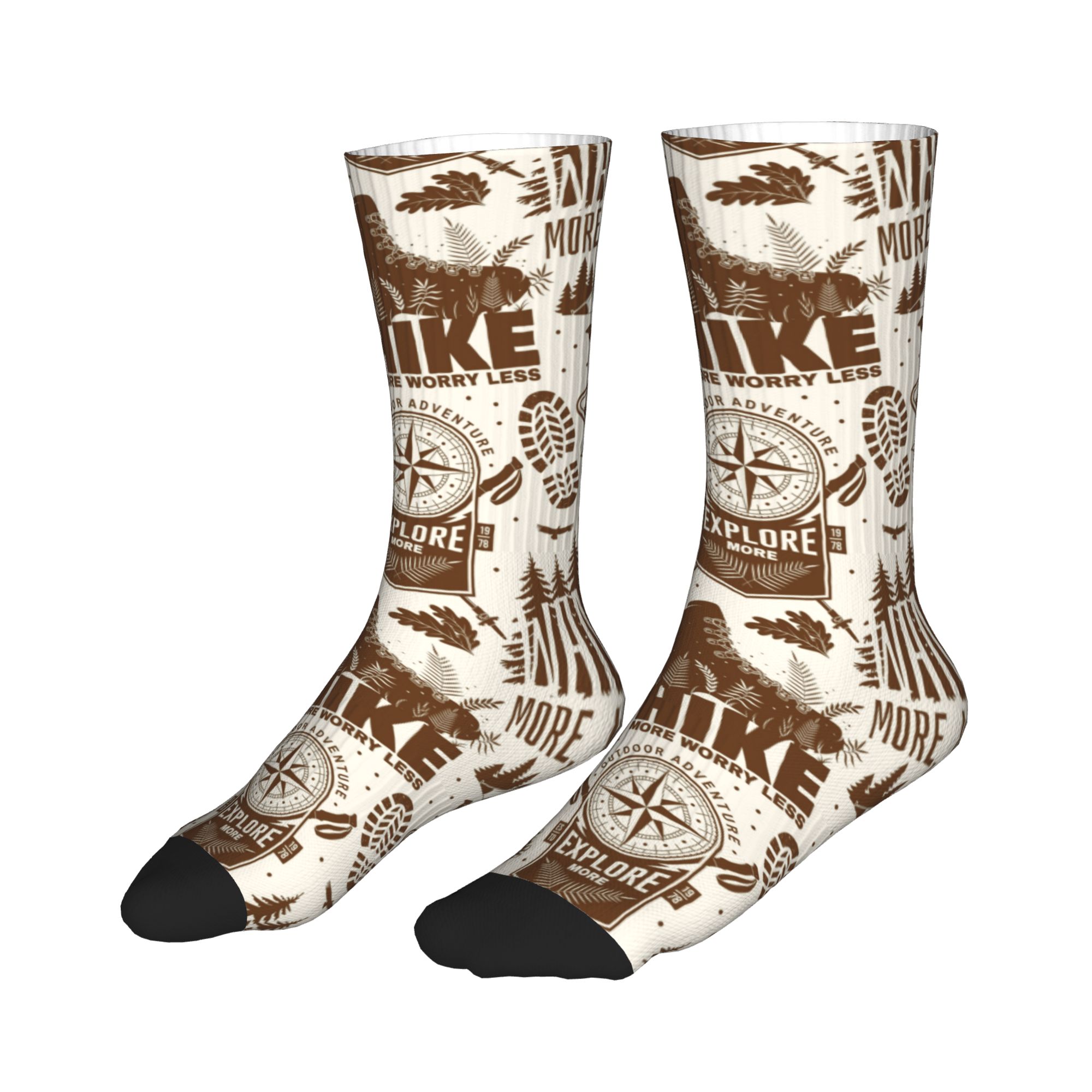 Cool Men's Vintage Brown Hike  - Dress Sock Men recension och pris