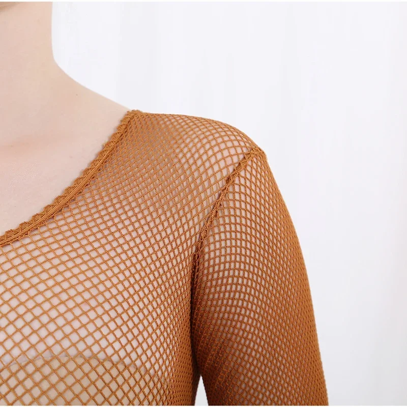 Latin Dance Full Body Jumpsuit - Fishnet Stocking Women recension och pris