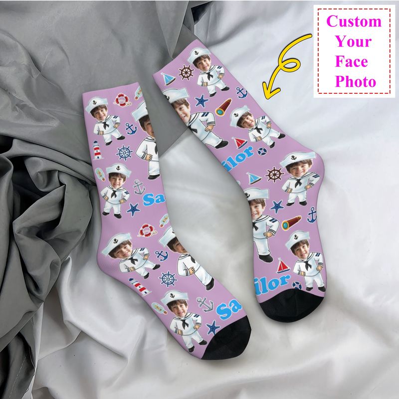 Funny Sailor Nautical Captain  - Dress Sock Men recension och pris