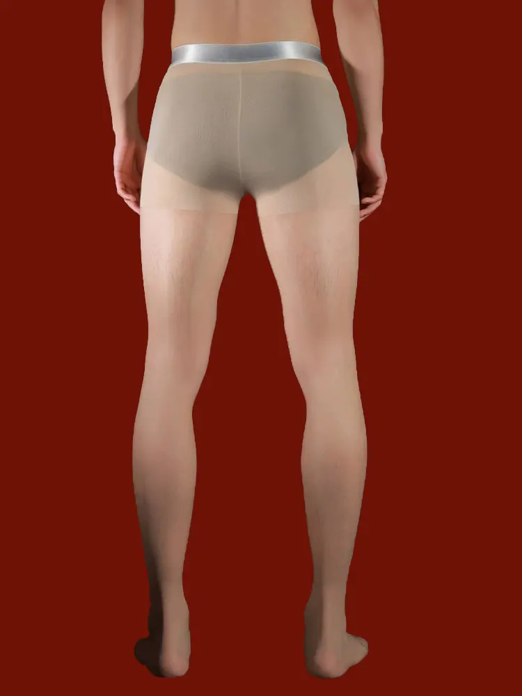 Sexy Men Traceless Silver Wais - Tights Pantyhose Sheer recension och pris