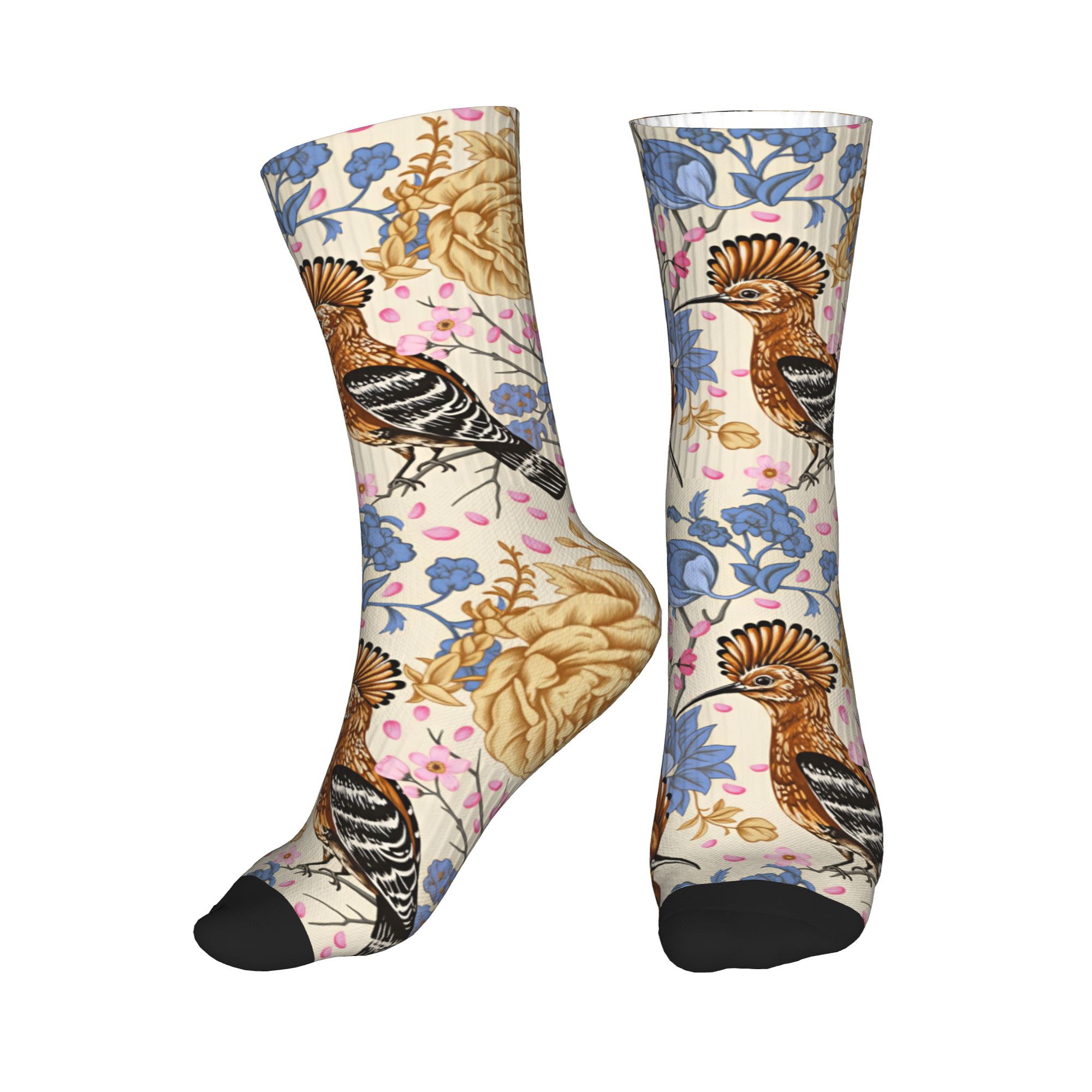 Hoopoe Bird Blue Peony Vintage - Dress Sock Men recension och pris