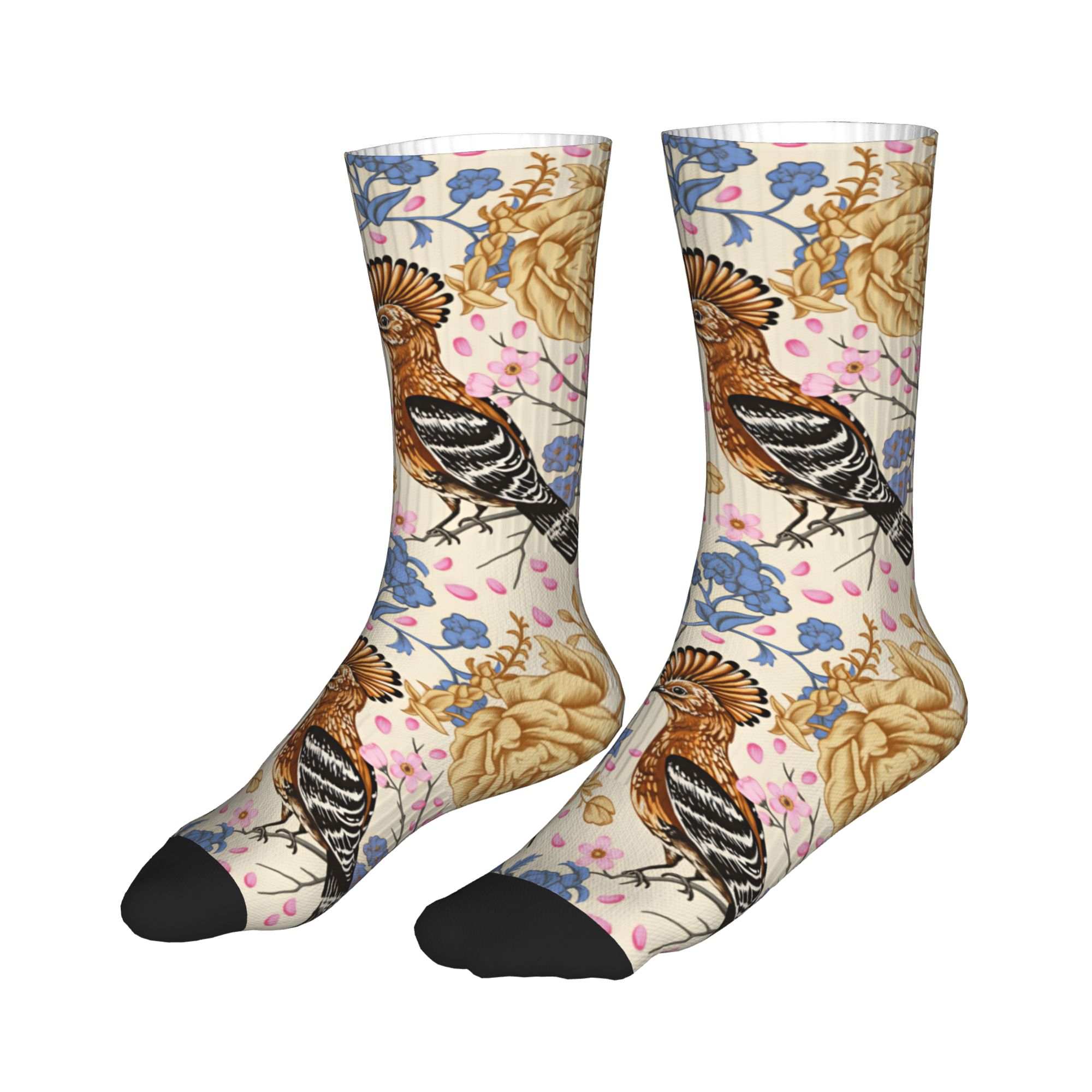 Hoopoe Bird Blue Peony Vintage - Dress Sock Men recension och pris